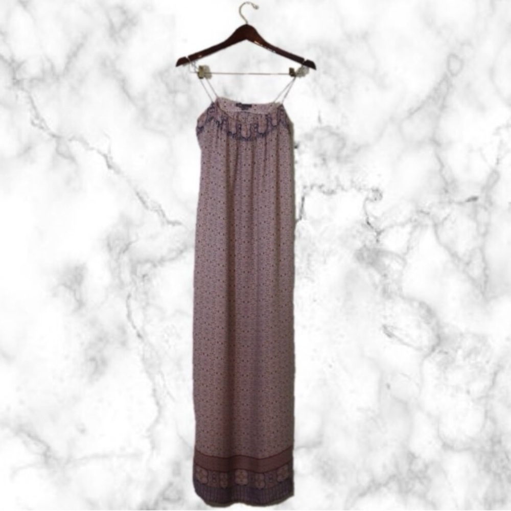 Vince silk maxi shift dress